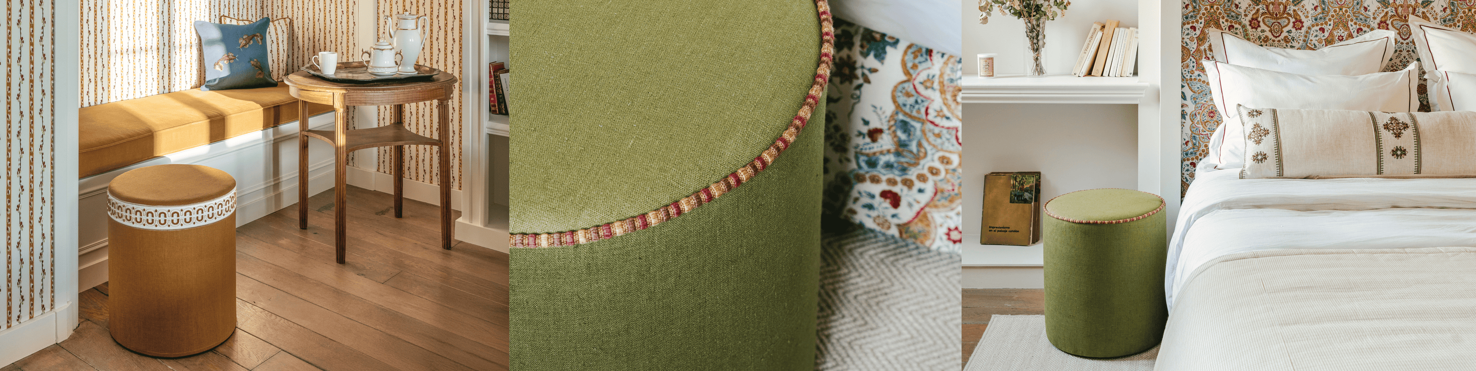 Embroidered Stools
