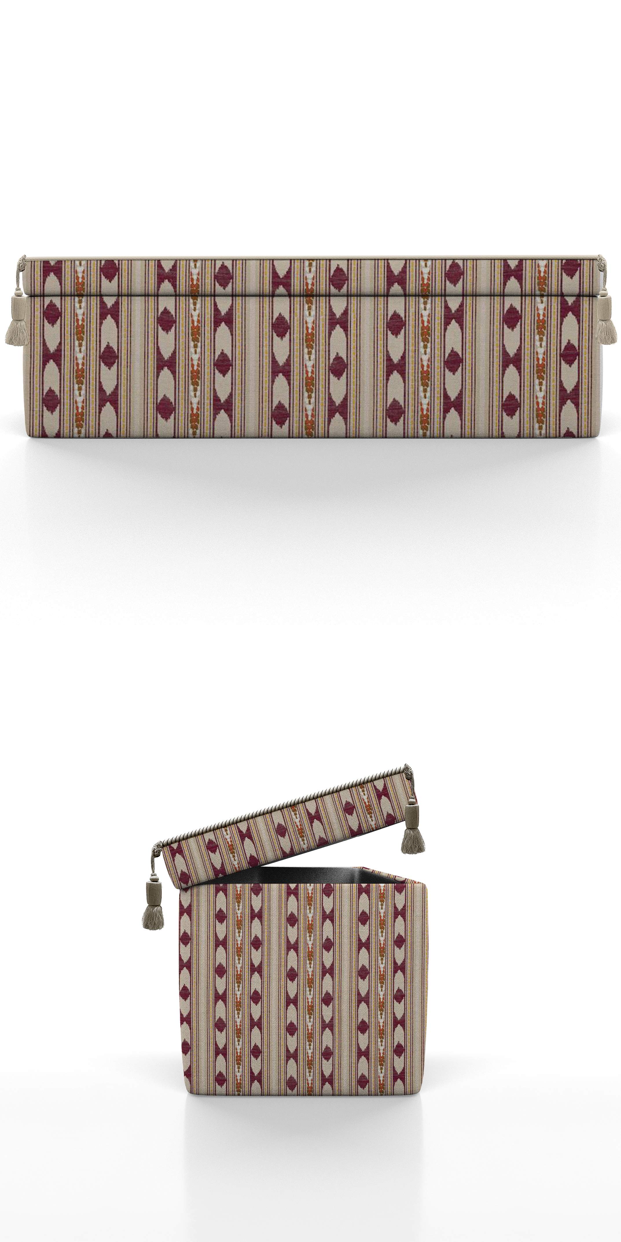 STORAGE OTTOMAN SOLIMAN - BED-END BENCH