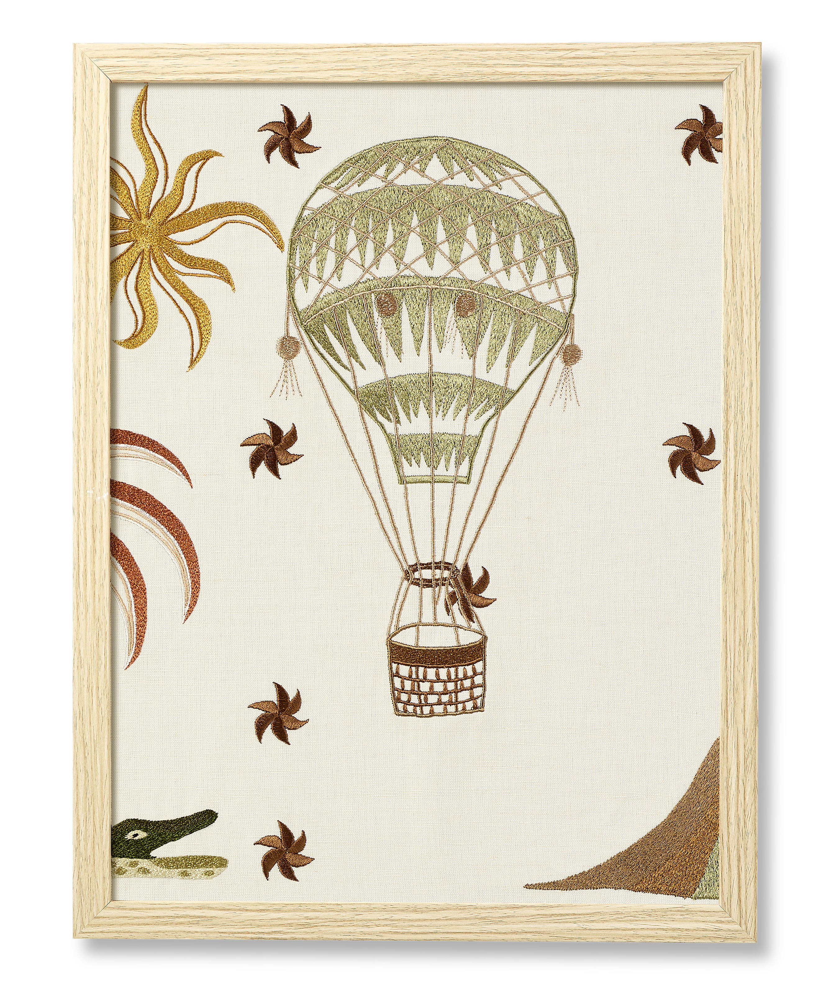 FRAMED EMBROIDERY - HOTBALLOON