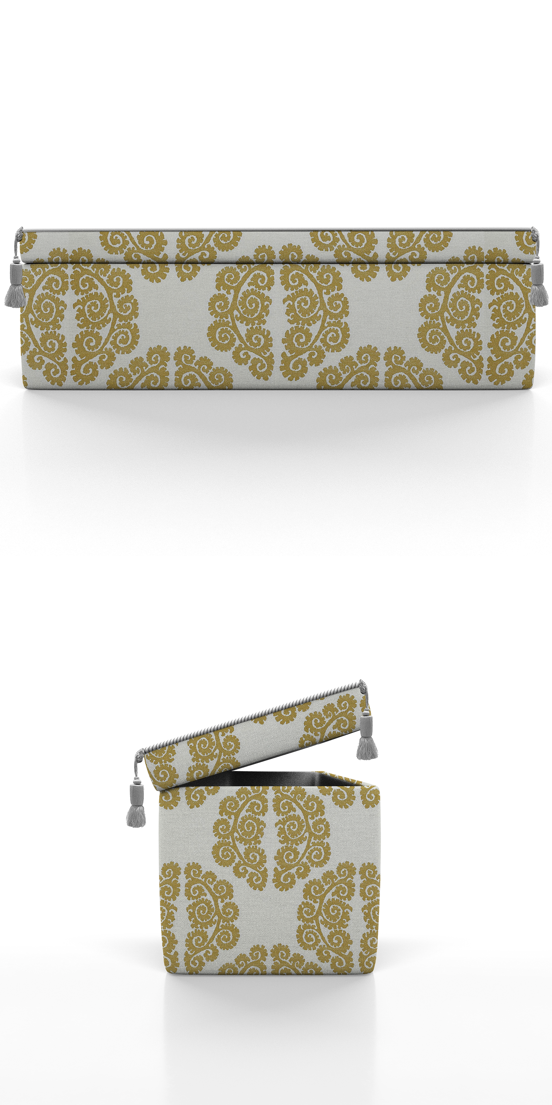 STORAGE OTTOMAN SOLIMAN - BED-END BENCH