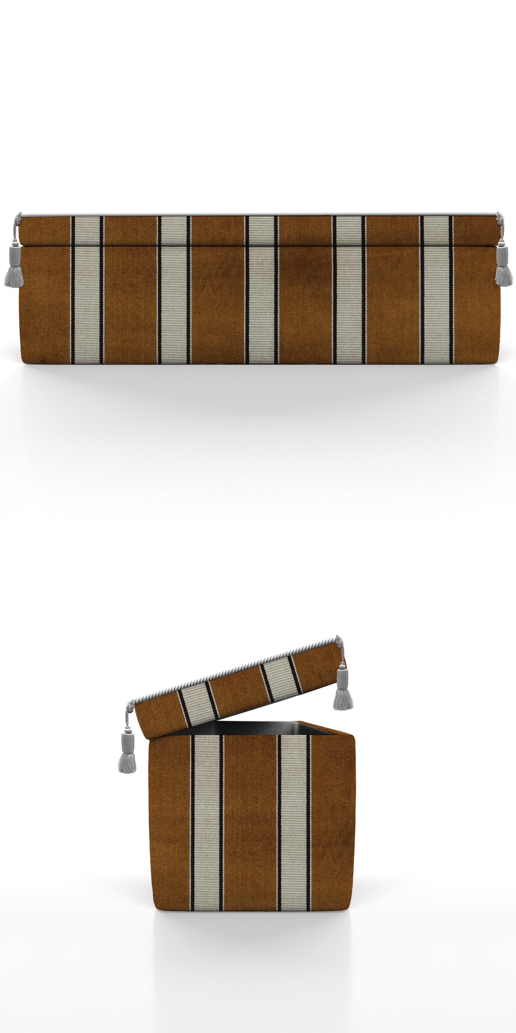 STORAGE OTTOMAN SOLIMAN - BED-END BENCH