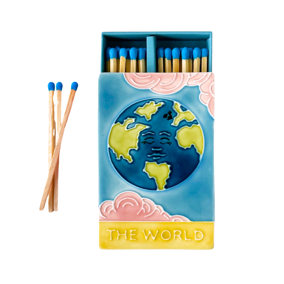 BOITE D'ALLUMETTES - CERAMIQUE - THE WORLD 