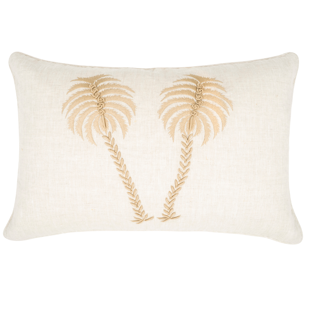 COUSSIN - NUAGE - LIN BEIGE - PALMIERS