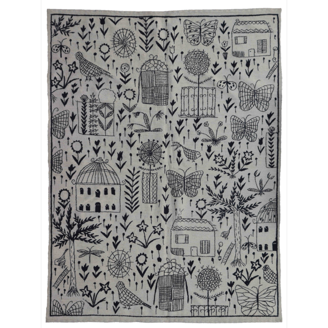 RUG - BLACK AND WHITE  KIDS' DREAM