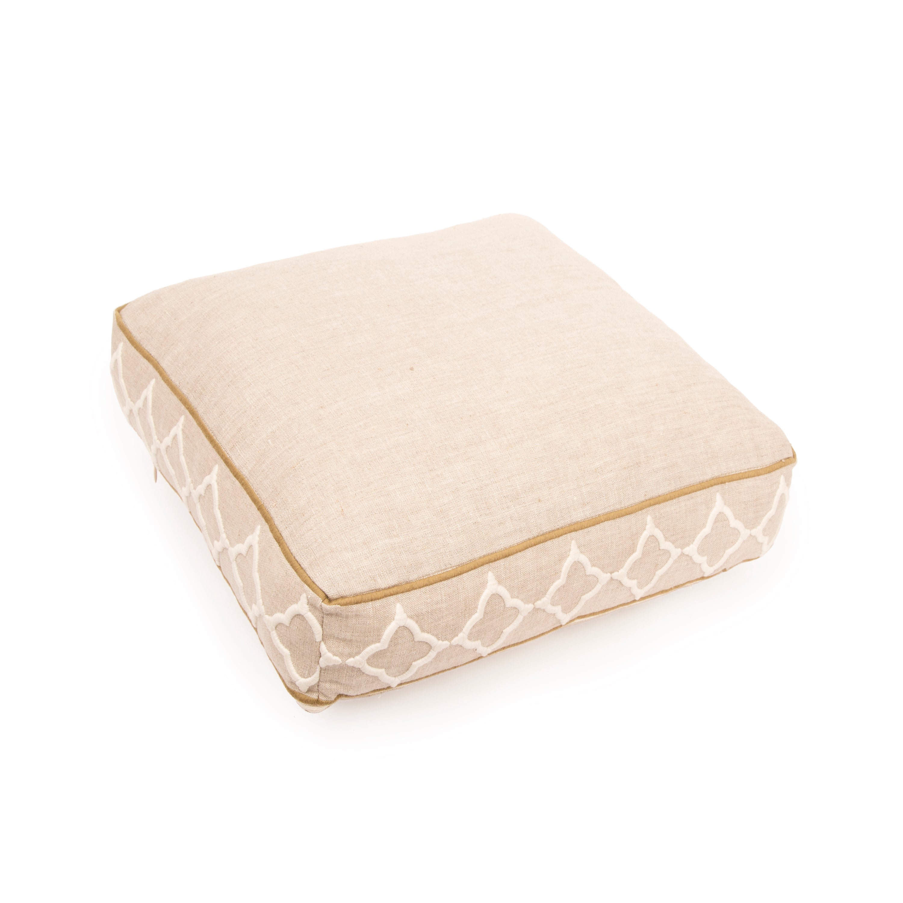 PETIT COUSSIN DE SOL - LIN NATUREL - OGEE IVOIRE