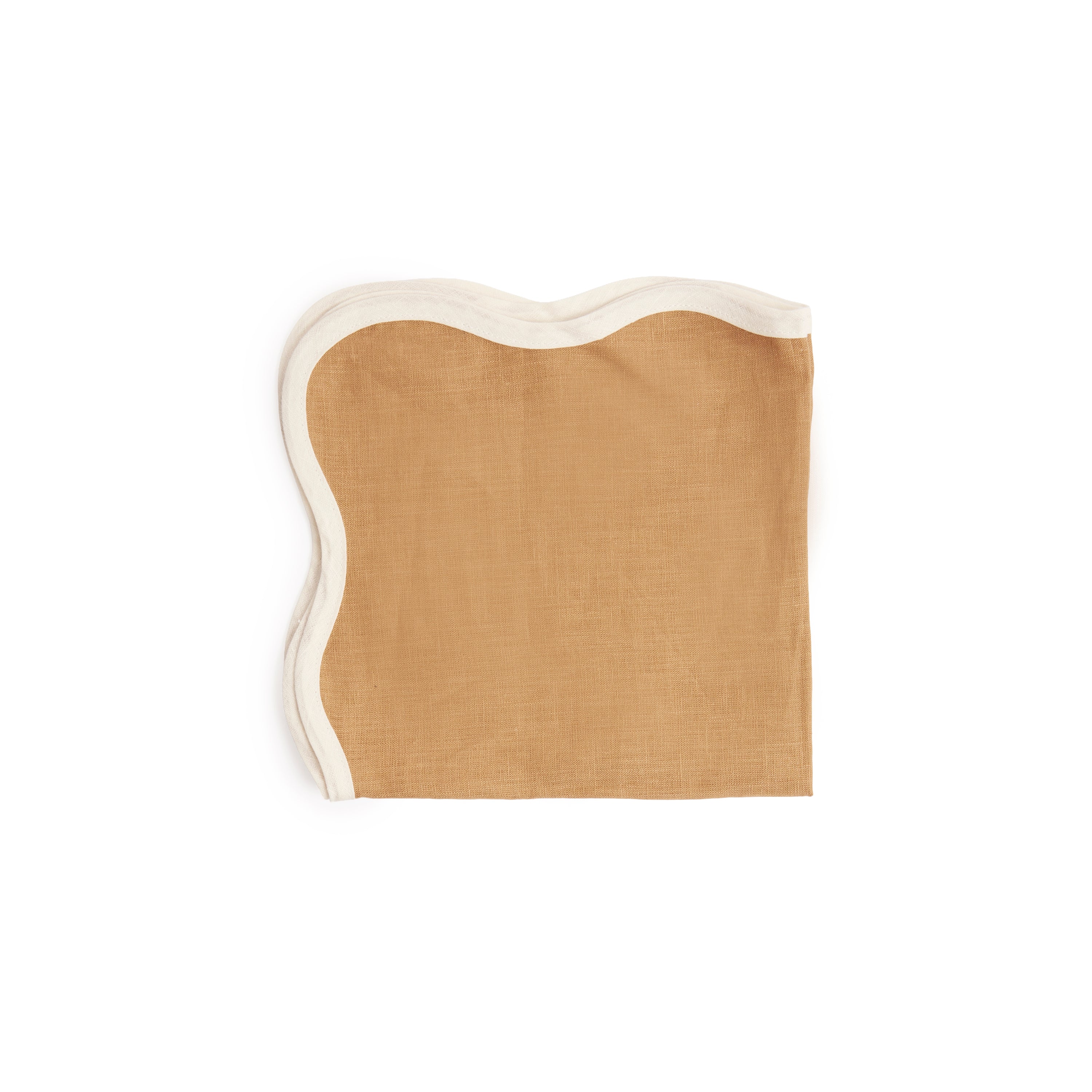 TABLE NAPKIN - SHELL - MUSTARD AND IVORY