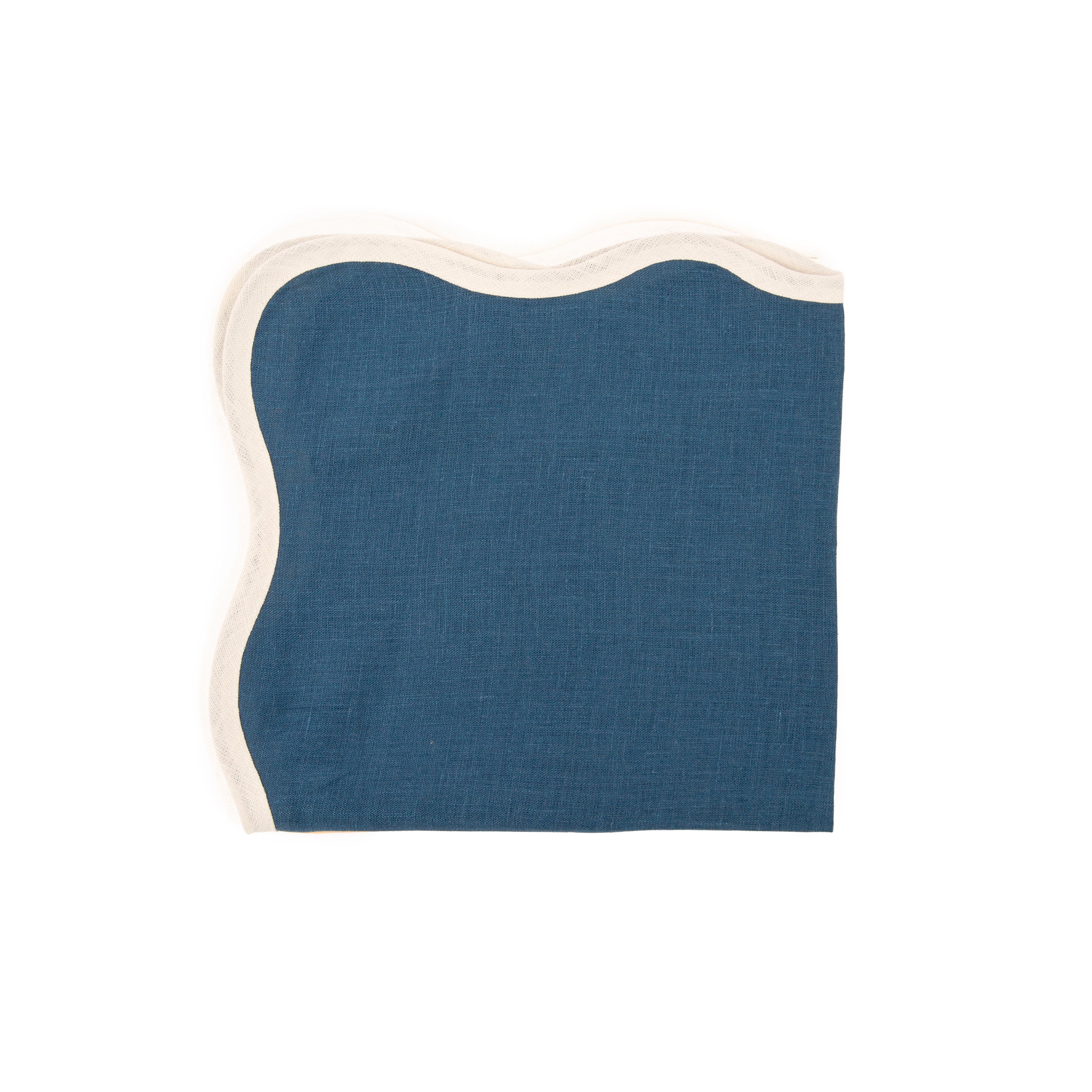 TABLE NAPKIN – SHELL - NAVY BLUE
