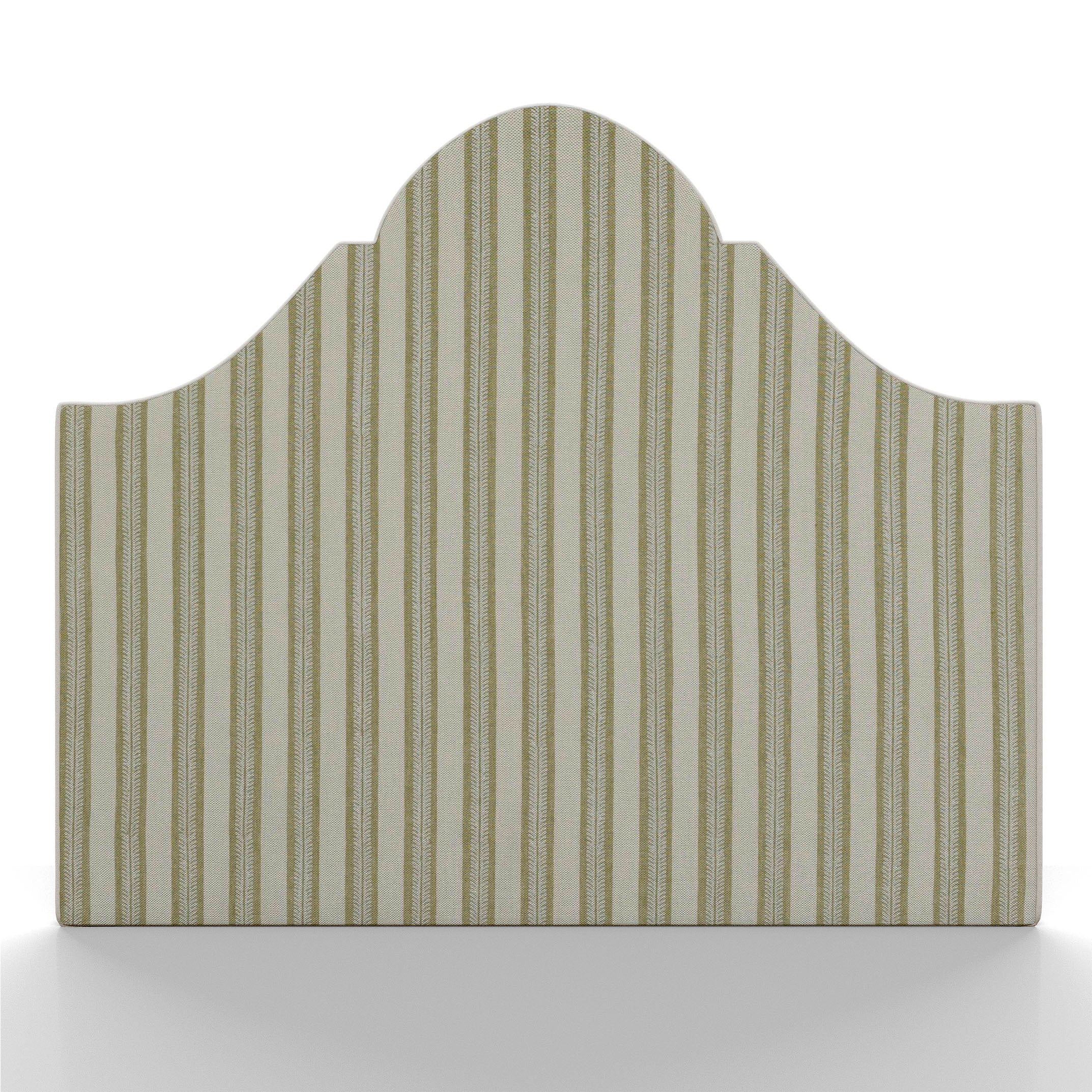 TETE DE LIT - ARABESQUE - TISSU A RAYURES