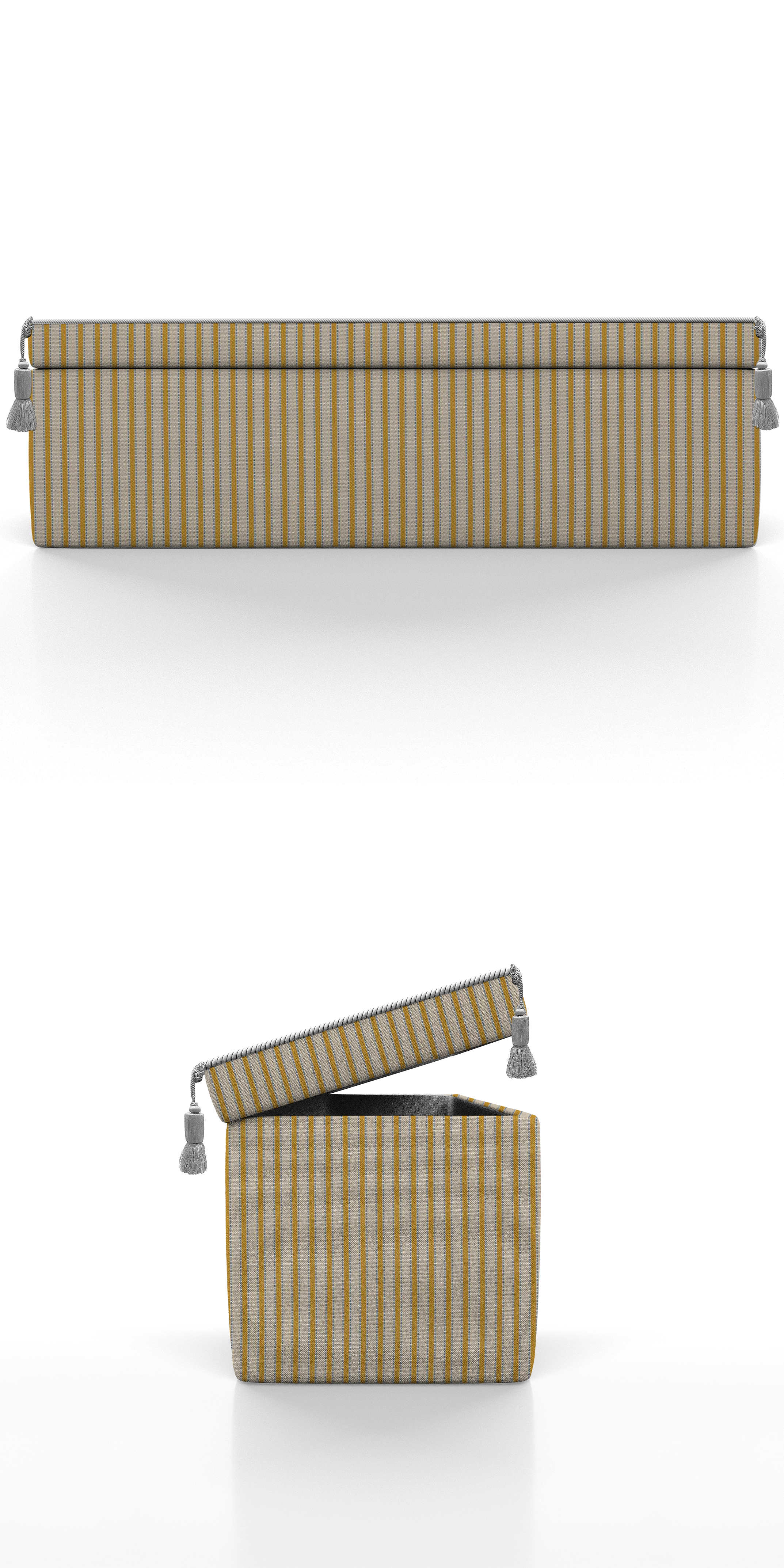 STORAGE OTTOMAN SOLIMAN - BED-END BENCH